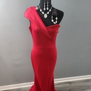 Red gown
